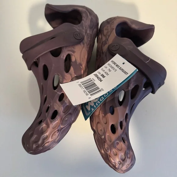 Merrell Two-Tone Hydro Moc Purple Clog Shoes 9 - Picture 6 of 9